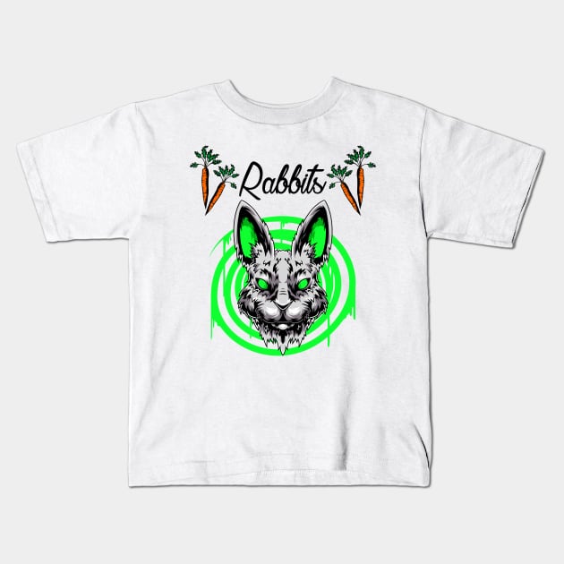 Rabbits Kids T-Shirt by 99% Match